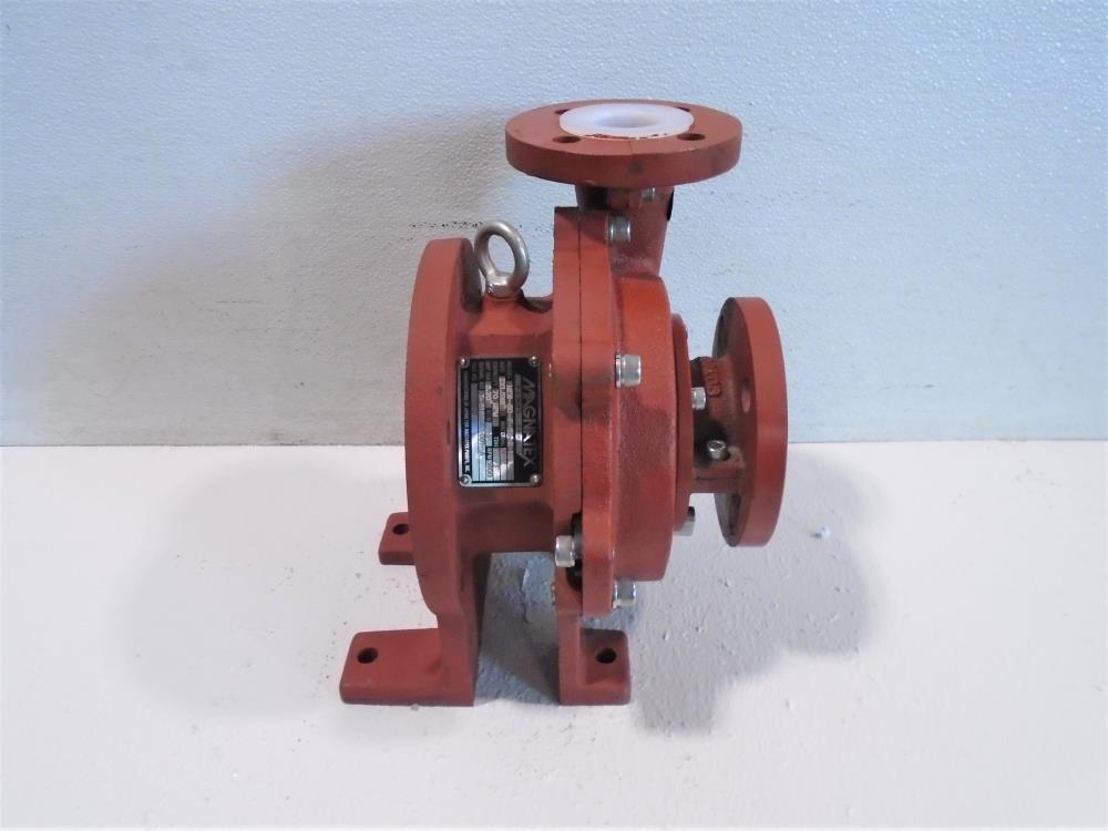 Magnatex 2" x 1-1/2" x 6" ETFE Centrifugal Pump #MER-50-F-E3-2-HB, 70 GPM